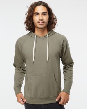 Independent Trading Co. SS1000 Unisex Icon Lightweight Loopback Terry Hooded Sweatshirt