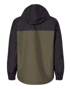 DRI DUCK 5335 Unisex Torrent Waterproof Hooded Jacket – Olive/ Black (back)