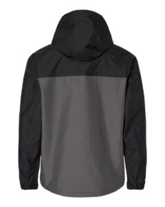 DRI DUCK 5335 Unisex Torrent Waterproof Hooded Jacket – Charcoal/ Black (back)