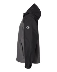 DRI DUCK 5335 Unisex Torrent Waterproof Hooded Jacket – Charcoal/ Black (side)