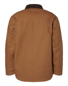 DRI DUCK 5091 Men’s Rambler Boulder Cloth Jacket – Saddle (back)