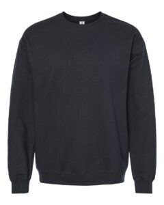 Gildan SF000 Unisex Softstyle® Midweight Crewneck Sweatshirt – Black