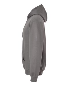 Gildan SF500 Unisex Softstyle® Midweight Hooded Sweatshirt – Charcoal (side)