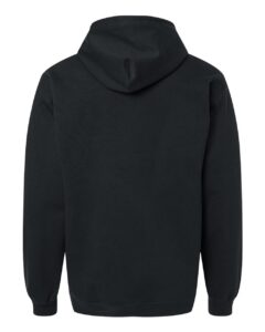 Gildan SF600 Unisex Softstyle® Midweight Full-Zip Hooded Sweatshirt – Black (back)