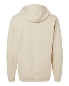 Gildan SF600 Unisex Softstyle® Midweight Full-Zip Hooded Sweatshirt – Sand (back)