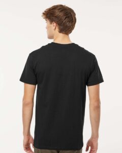 M&O 4800 Men’s Gold Soft Touch T-Shirt – Black (on model back)