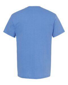 M&O 4800 Men’s Gold Soft Touch T-Shirt – Carolina Blue (back)