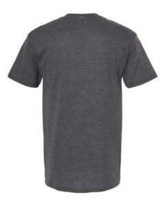 M&O 4800 Men’s Gold Soft Touch T-Shirt – Dark Heather (back)