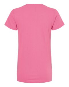 M&O 4810 Women’s Gold Soft Touch T-Shirt – Azalea (back)
