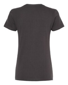 M&O 4810 Women’s Gold Soft Touch T-Shirt – Charcoal (back)