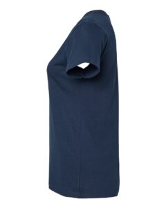 M&O 4810 Women’s Gold Soft Touch T-Shirt – Deep Navy (side)