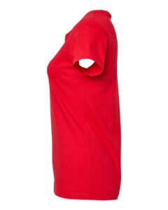 M&O 4810 Women’s Gold Soft Touch T-Shirt – Deep Red (side)