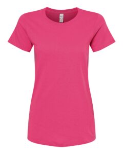 M&O 4810 Women’s Gold Soft Touch T-Shirt – Heliconia