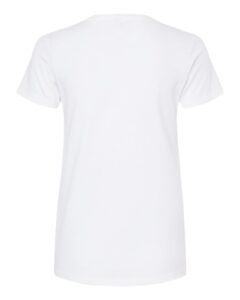 M&O 4810 Women’s Gold Soft Touch T-Shirt – White (back)