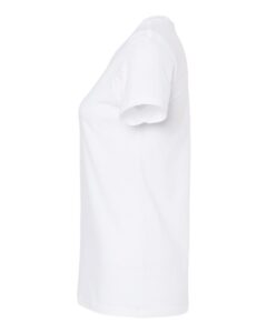 M&O 4810 Women’s Gold Soft Touch T-Shirt – White (side)