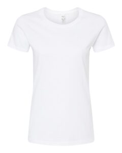 M&O 4810 Women’s Gold Soft Touch T-Shirt – White