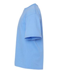 M&O 4850 Youth Gold Soft Touch T-Shirt – Carolina Blue (side)