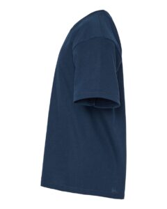 M&O 4850 Youth Gold Soft Touch T-Shirt – Deep Navy (side)