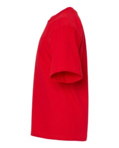 M&O 4850 Youth Gold Soft Touch T-Shirt – Deep Red (side)