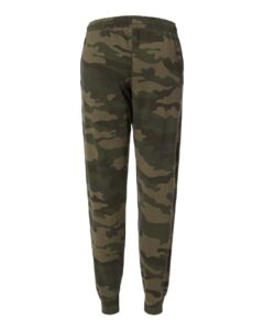 Independent Trading Co. PRM20PNT Women’s California Wave Wash Sweatpants – Forest Camo Heather (back)
