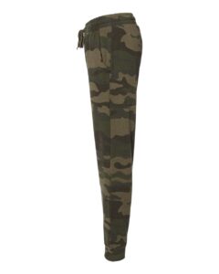 Independent Trading Co. PRM20PNT Women’s California Wave Wash Sweatpants – Forest Camo Heather (side)