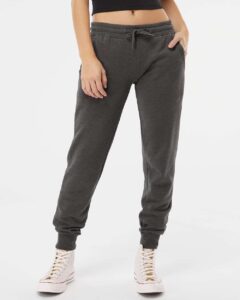 Independent Trading Co. PRM20PNT Women’s California Wave Wash Sweatpants – Shadow (on model)
