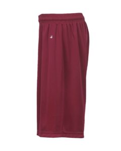 Badger 2107 Youth B-Dry 6″ Shorts – Cardinal (side)