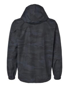 Independent Trading Co. EXP94NAW Men’s Nylon Anorak – Black Camo (back)