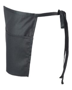 Liberty Bags 5500 Midweight Cotton Twill Waist Apron – Black (side)