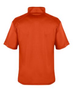 Badger 4199 Men’s B-Core Short Sleeve Quarter-Zip – Burnt Orange/ Graphite (back)
