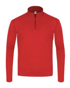 C2 Sport 5202 Youth Quarter-Zip Pullover – Red