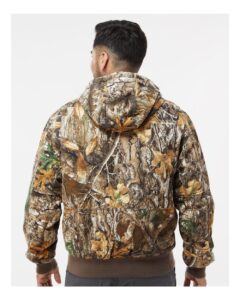 DRI DUCK 5034 Men’s Laramie Power Move Jacket – Realtree Edge (on model back)