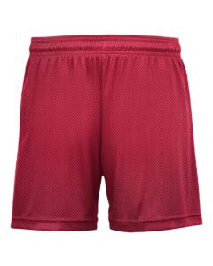 C2 Sport 5116 Women’s Mesh Shorts – Red (back)