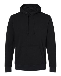 J. America 8879 Men’s Gaiter Fleece Hooded Sweatshirt – Black