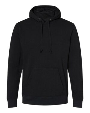 J. America 8879 Men’s Gaiter Fleece Hooded Sweatshirt – Black