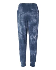 Independent Trading Co. PRM50PTTD Unisex Tie-Dyed Fleece Sweatpants – Tie Dye Navy (back)