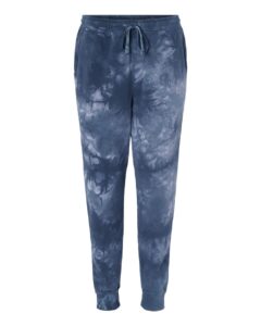 Independent Trading Co. PRM50PTTD Unisex Tie-Dyed Fleece Sweatpants – Tie Dye Navy