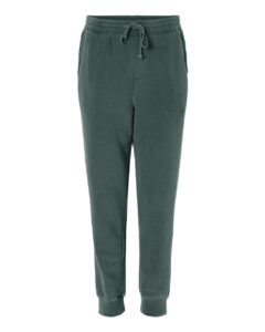 Independent Trading Co. PRM50PTPD Unisex Pigment-Dyed Fleece Sweatpants – Pigment Alpine Green