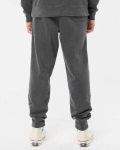 Independent Trading Co. PRM50PTPD Unisex Pigment-Dyed Fleece Sweatpants – Pigment Black (on model back)