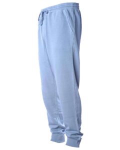 Independent Trading Co. PRM50PTPD Unisex Pigment-Dyed Fleece Sweatpants – Pigment Light Blue (side)