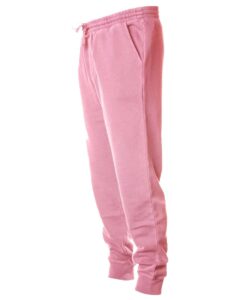 Independent Trading Co. PRM50PTPD Unisex Pigment-Dyed Fleece Sweatpants – Pigment Pink (side)