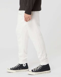 Independent Trading Co. PRM50PTPD Unisex Pigment-Dyed Fleece Sweatpants – Prepared For Dye (on model side)