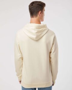 Independent Trading Co. SS4500 Unisex Midweight Hooded Sweatshirt – Bone (on model back)