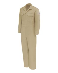 Bulwark CLB2T Men’s Tall Premium Coverall – EXCEL FR® ComforTouch® – 7 oz. – Khaki (side)