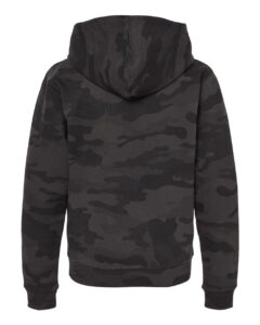 Independent Trading Co. SS4001Y Youth Midweight Hooded Sweatshirt – Black Camo (back)
