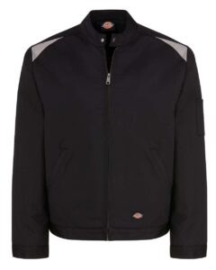 Dickies LJ60 Men’s Insulated Colorblocked Jacket – Black/ Silver