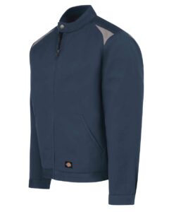 Dickies LJ60 Men’s Insulated Colorblocked Jacket – Dark Navy/ Silver (side)