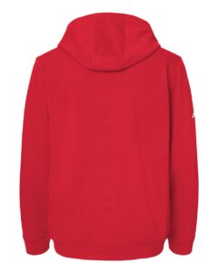 Adidas A432 Unisex Fleece Hooded Sweatshirt – Red (back)