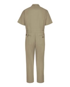 Dickies 3339T Men’s Tall Short Sleeve Coverall – Khaki (back)