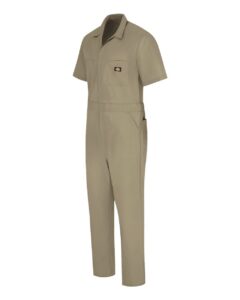 Dickies 3339T Men’s Tall Short Sleeve Coverall – Khaki (side)